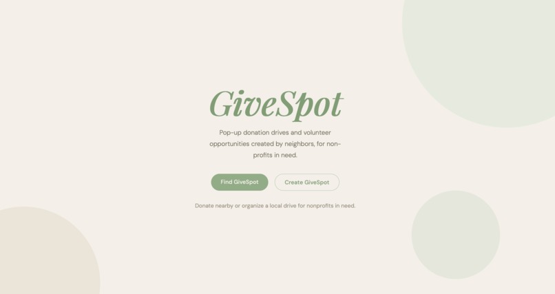 GiveSpot – screenshot 1