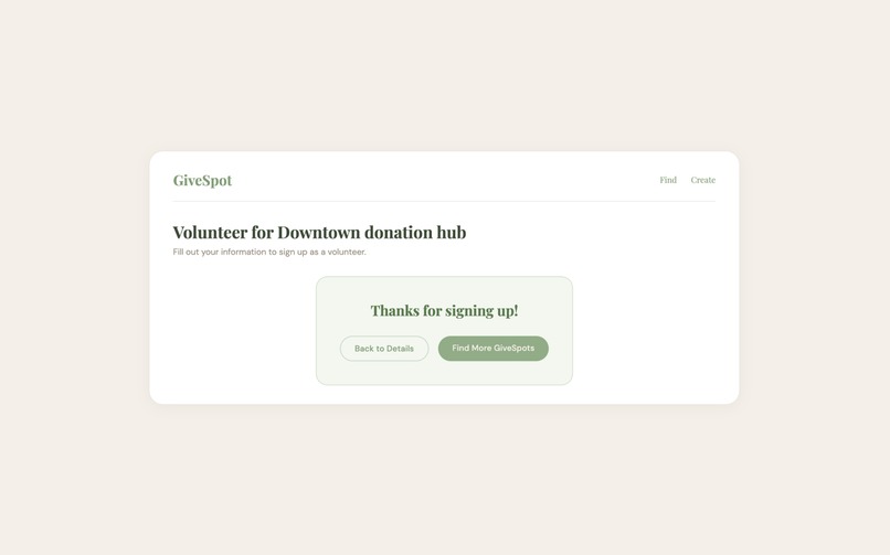 GiveSpot – screenshot 3