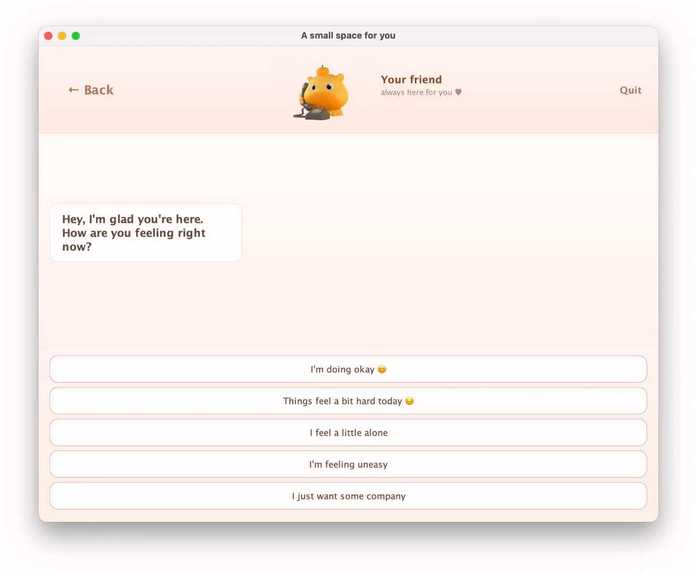 A small space for you – screenshot 2