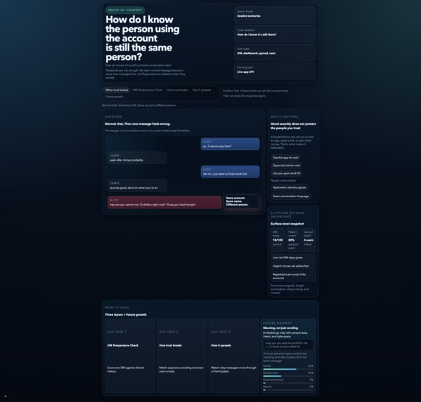 Chat Authentication via Personality and Intent – screenshot 1