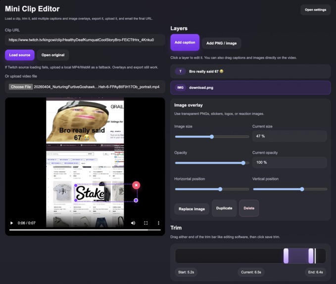 QuickClips – screenshot 2
