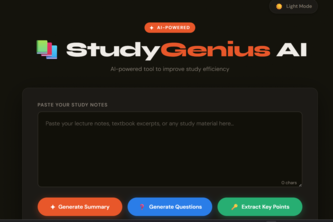  StudyGenius AI 