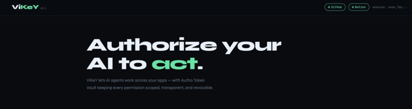 ViKeY — Authorize Your AI to Act – screenshot 1