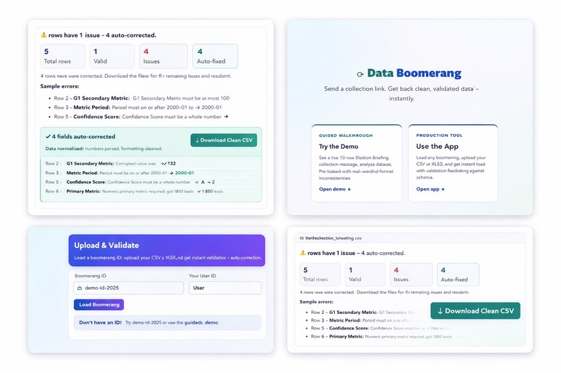 Data Boomerang: Enterprise Data Collection – screenshot 1