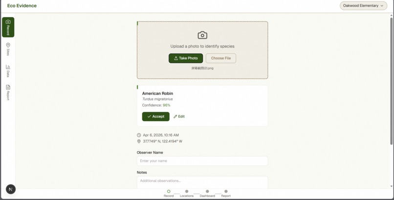 Eco Evidence – screenshot 2