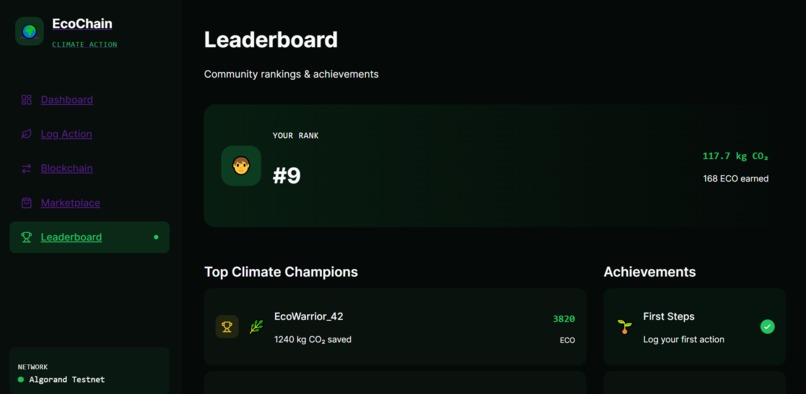 EcoChain – screenshot 5