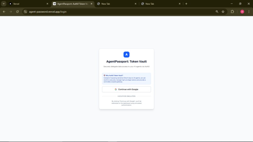 Agent-password – screenshot 1