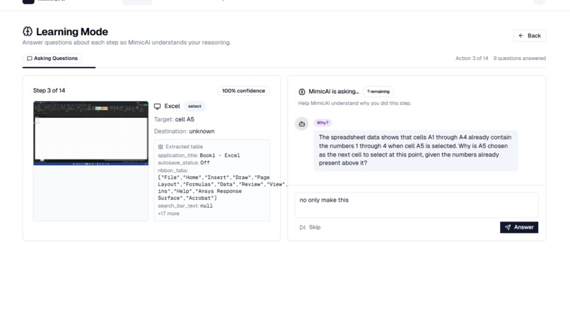 MimicAI — Teach AI by Showing, Not Coding – screenshot 1