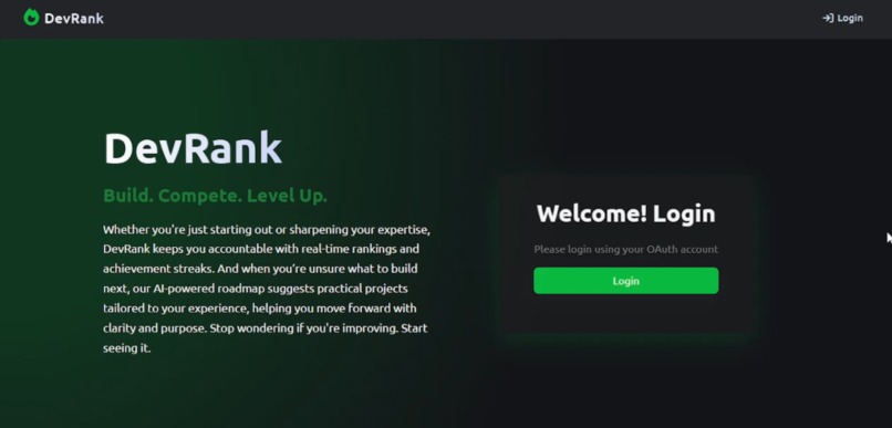 DevRank – screenshot 1