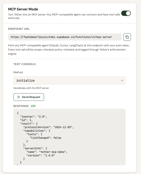 Tether – screenshot 1