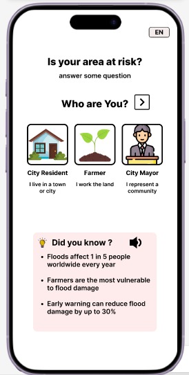 Flood Risk AI Calculator App – screenshot 1