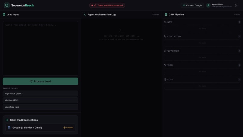 SovereignReach: Identity-First Sales AI – screenshot 1