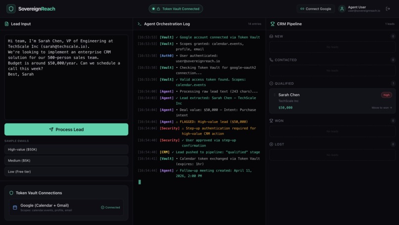 SovereignReach: Identity-First Sales AI – screenshot 4