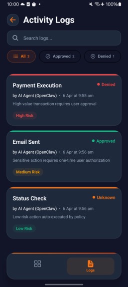 Vanguard — AI Action Authorization Layer – screenshot 6
