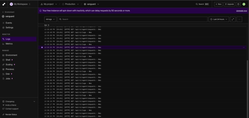 Vanguard — AI Action Authorization Layer – screenshot 11