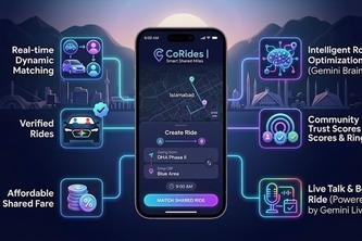 Corides.ai - A Carpooling service powered by Gemini Live Ai 