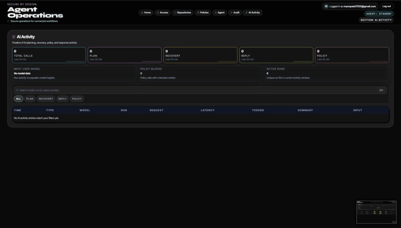 AI Agent Control Center – screenshot 1