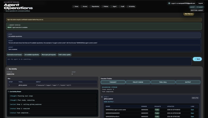 AI Agent Control Center – screenshot 4