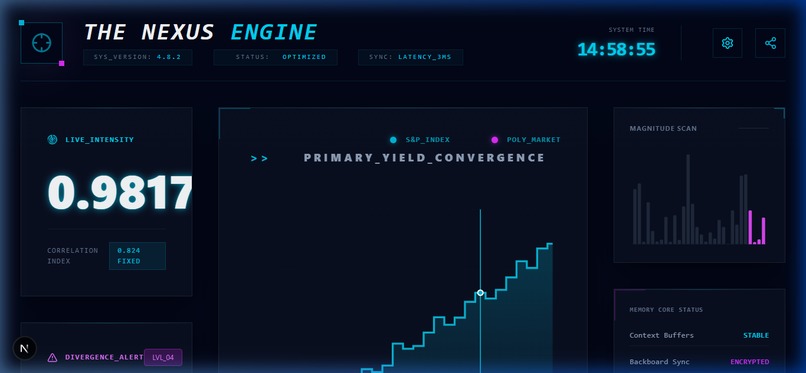 The Nexus Engine: AI-Native Market Divergence HUD – screenshot 4