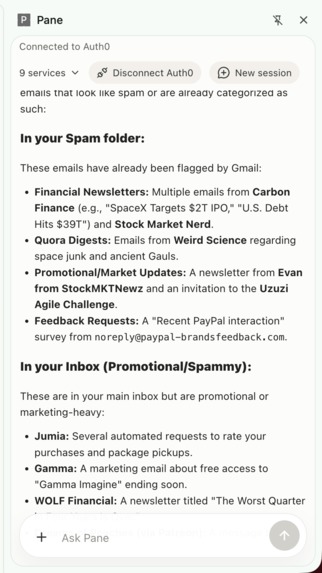 pane – screenshot 3