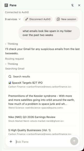 pane – screenshot 1