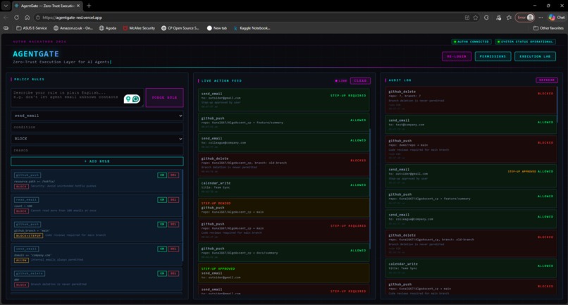 AgentGate  – screenshot 1