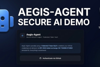 Aegis-Agent: Stateless AI Identity & Secure GitHub Auth