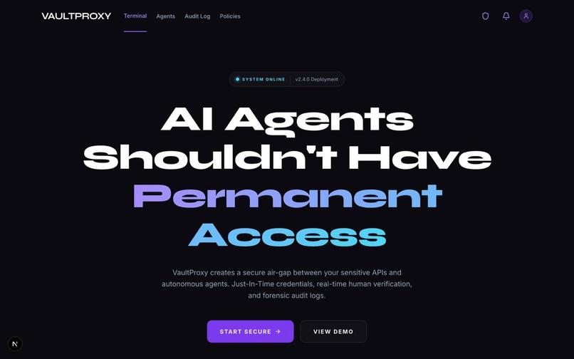 VaultProxy  – screenshot 1