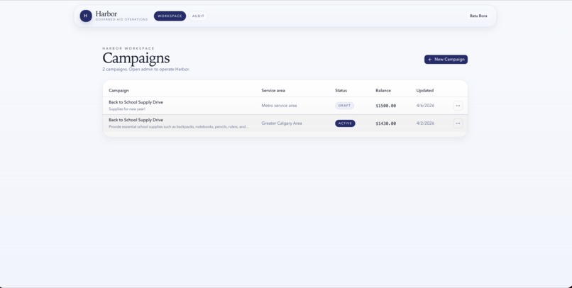 Harbor: Emergency Aid, Governed by AI – screenshot 1