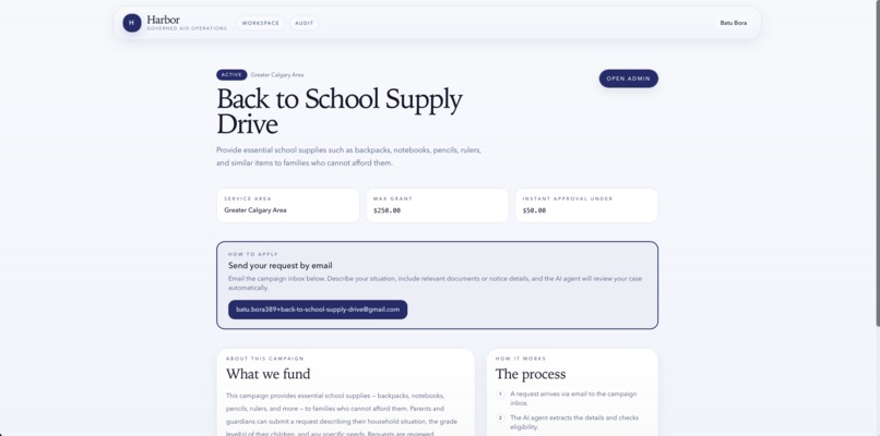Harbor: Emergency Aid, Governed by AI – screenshot 4