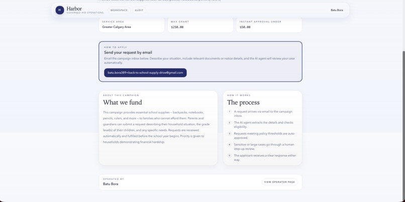 Harbor: Emergency Aid, Governed by AI – screenshot 5