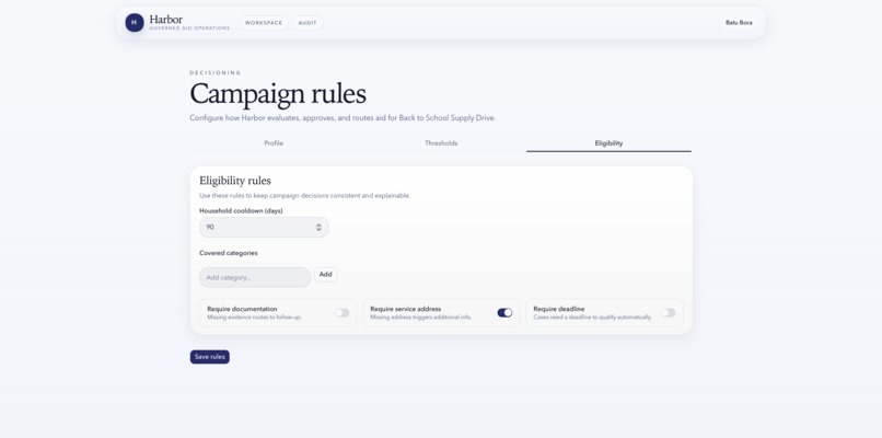 Harbor: Emergency Aid, Governed by AI – screenshot 8