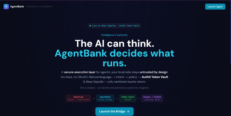 AgentBank – screenshot 1