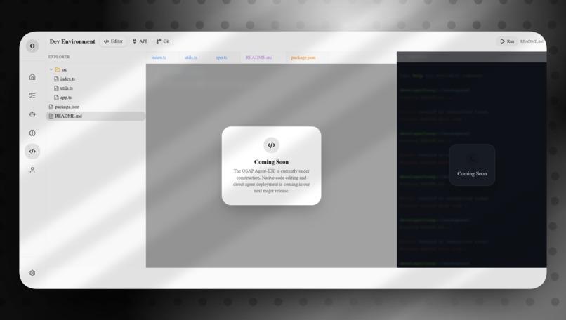 OSAP (Open Stateful AI Platform) – screenshot 1