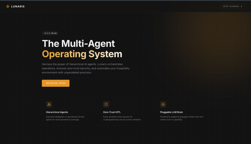 Lunaris: Hierarchical Multi-Agent System for Hotel Ops – screenshot 1