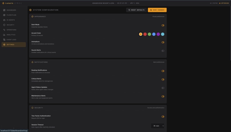 Lunaris: Hierarchical Multi-Agent System for Hotel Ops – screenshot 9