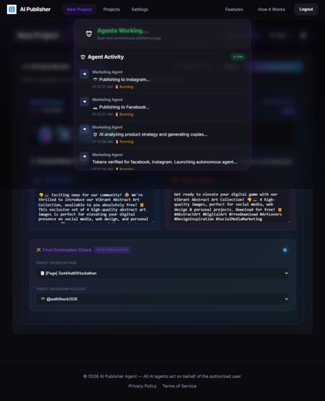 AI Publisher - The "Authorized to Act" AI Agent – screenshot 4