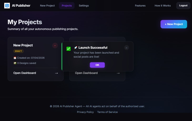 AI Publisher - The "Authorized to Act" AI Agent – screenshot 7