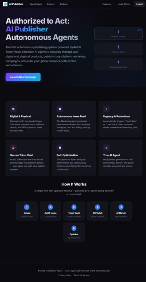AI Publisher - The "Authorized to Act" AI Agent – screenshot 9