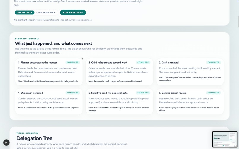 Warrant — OAuth for Apps. AI Agents Need Warrants. – screenshot 5