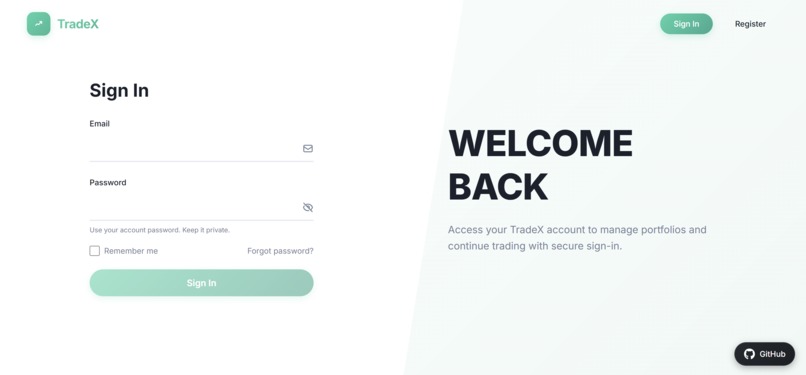 TradeX – screenshot 1