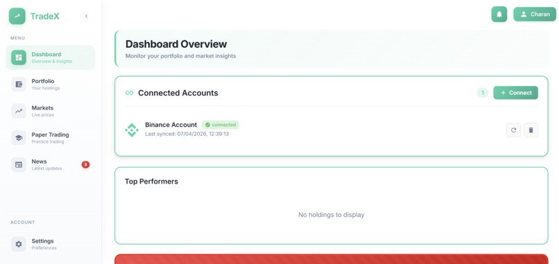 TradeX – screenshot 2