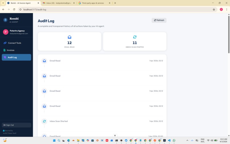 Remiti — AI Invoice Agent – screenshot 5