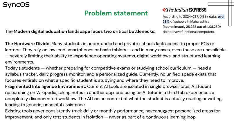 SyncOS – screenshot 1