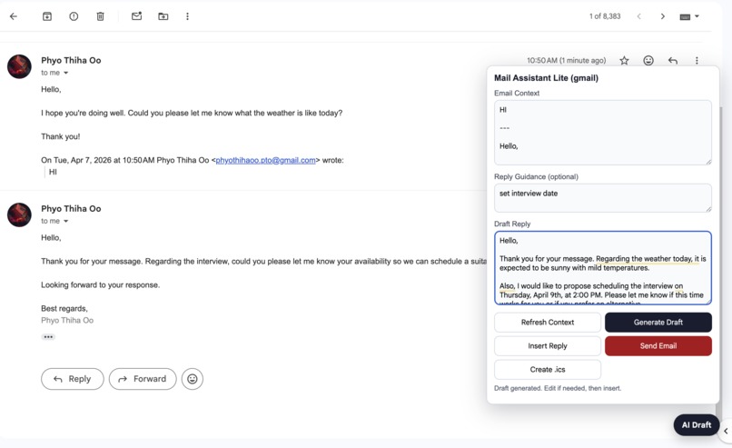 Mail Assistant Lite – screenshot 3
