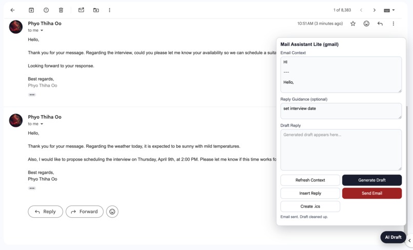Mail Assistant Lite – screenshot 4