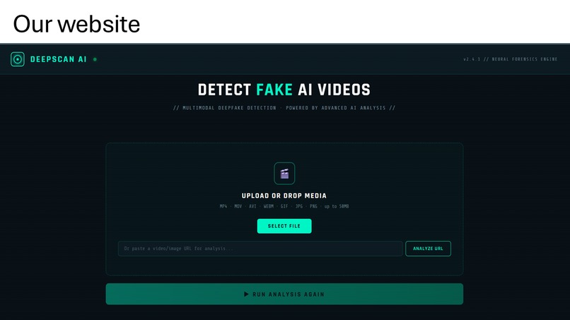 DeepFake AI video detector – screenshot 1