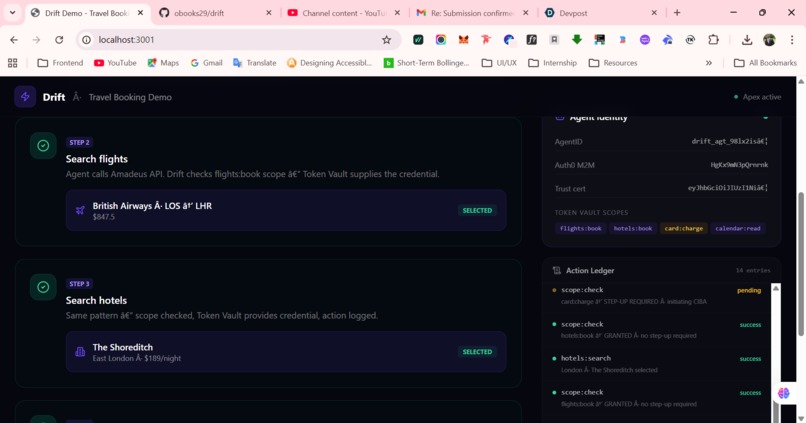 Drift - Agent Identity & Authorization Platform – screenshot 2