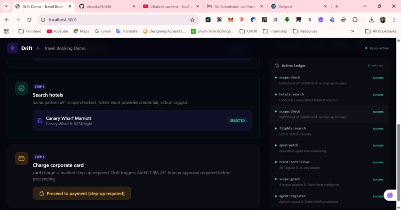 Drift - Agent Identity & Authorization Platform – screenshot 6