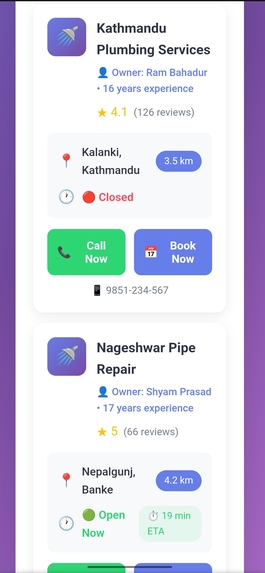 Expert finder  – screenshot 1
